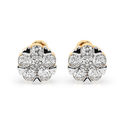 Illusion Earring (Round), 0.3 ct — 102-10015/2(3.4)