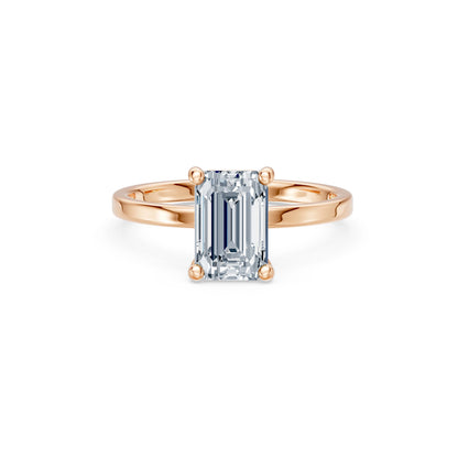 Emerald Lab Grown Diamond Solitaire Engagement Ring 2.0ct by Qutahia Jewellery