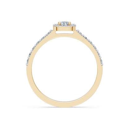 Round Brilliant Diamond Micro Pave Eternity Ring 0.2ct by Qutahia Jewellery