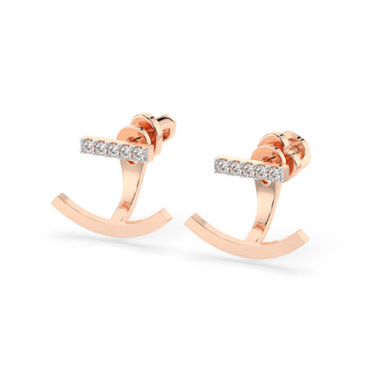 Minimalism Earring (Round), 0.15 ct — 102-10084
