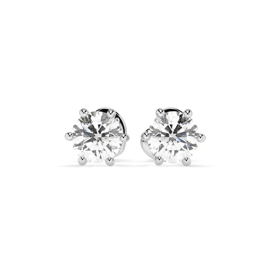 Solitaire Butterfly Earring (Round), 0.6 ct — 102-10027(4.2)