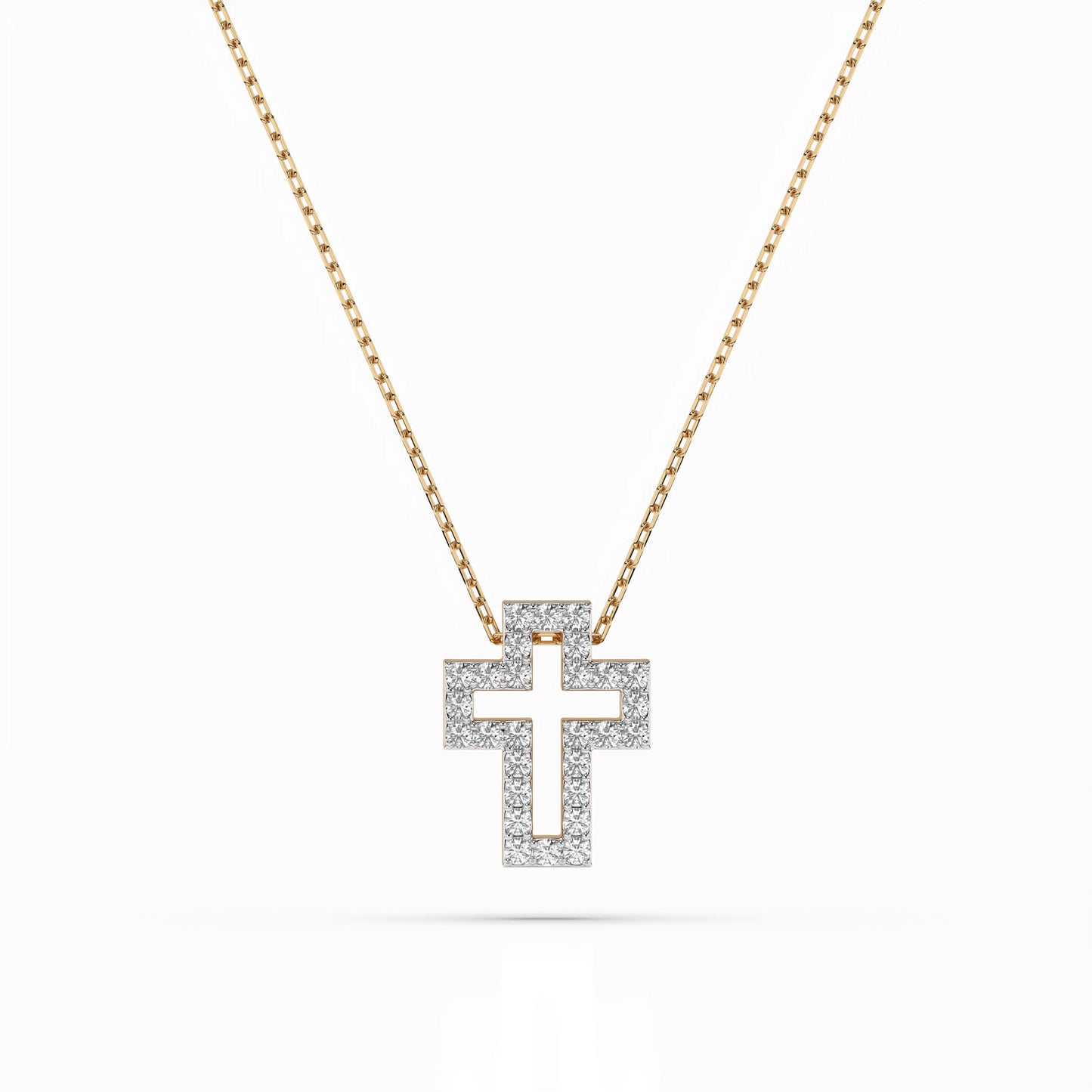 Minimalism Necklace (Round), 0.17 ct — 104-10030