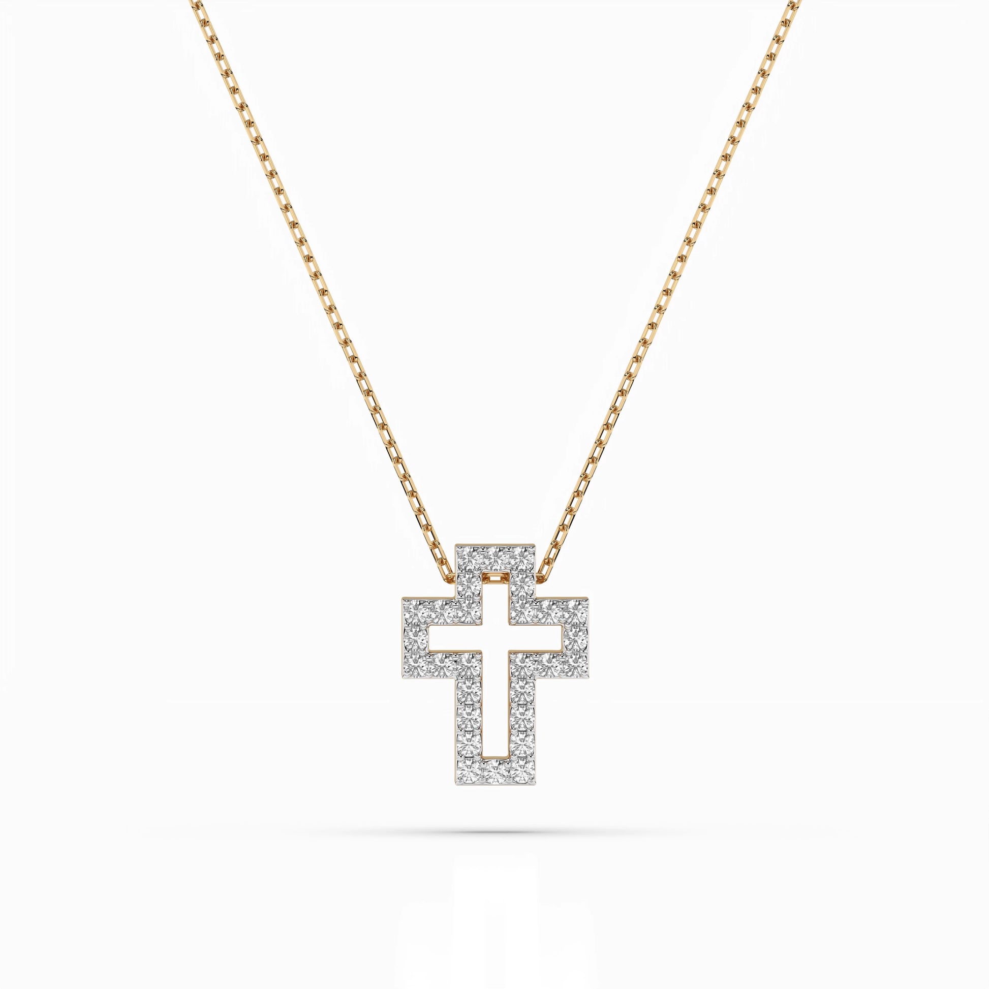 Minimalism Necklace (Round), 0.17 ct — 104-10030