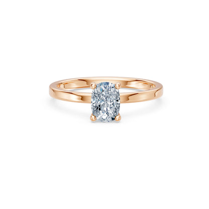 Cushion Lab Grown Diamond Solitaire Engagement Ring 1.0ct by Qutahia Jewellery