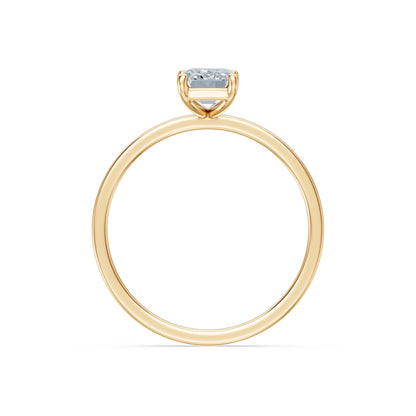 Emerald Lab Grown Diamond Solitaire Engagement Ring 1.0ct by Qutahia Jewellery