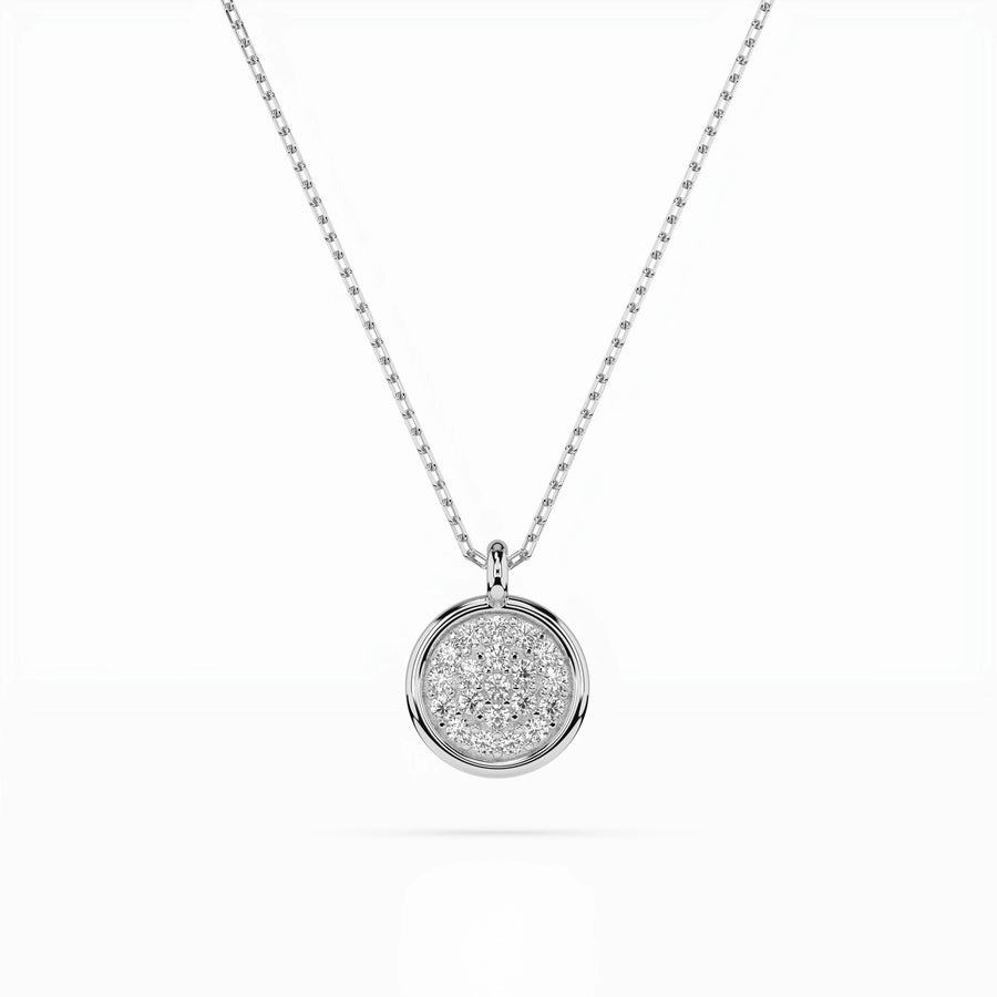 Illusion Necklace (Round), 0.12 ct — 104-10022