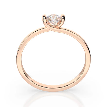 Solitaire Ring (Round), 0.1 ct — 101-10016(3.0)