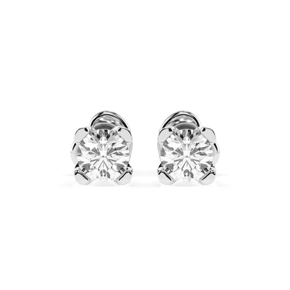 Solitaire Butterfly Earring (Round), 0.6 ct — 102-10089/2(4.2)