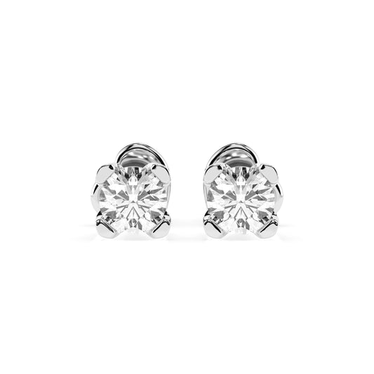 Solitaire Butterfly Earring (Round), 0.6 ct — 102-10089/2(4.2)