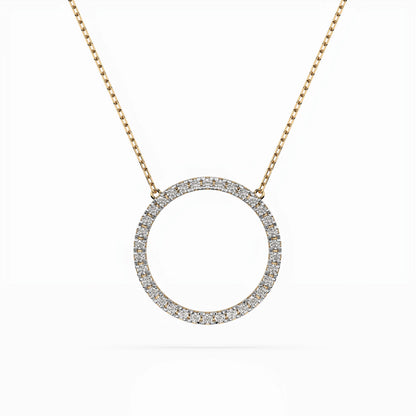 Minimalism Necklace (Round), 0.2 ct — 104-10023
