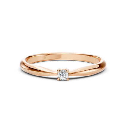 Solitaire Ring (Round), 0.1 ct — 101-10021(3.0)