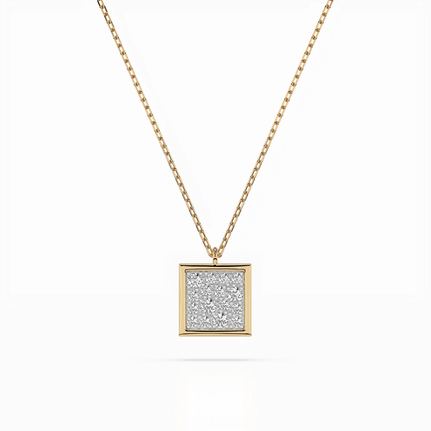 Illusion Necklace (Round), 0.07 ct — 104-10036