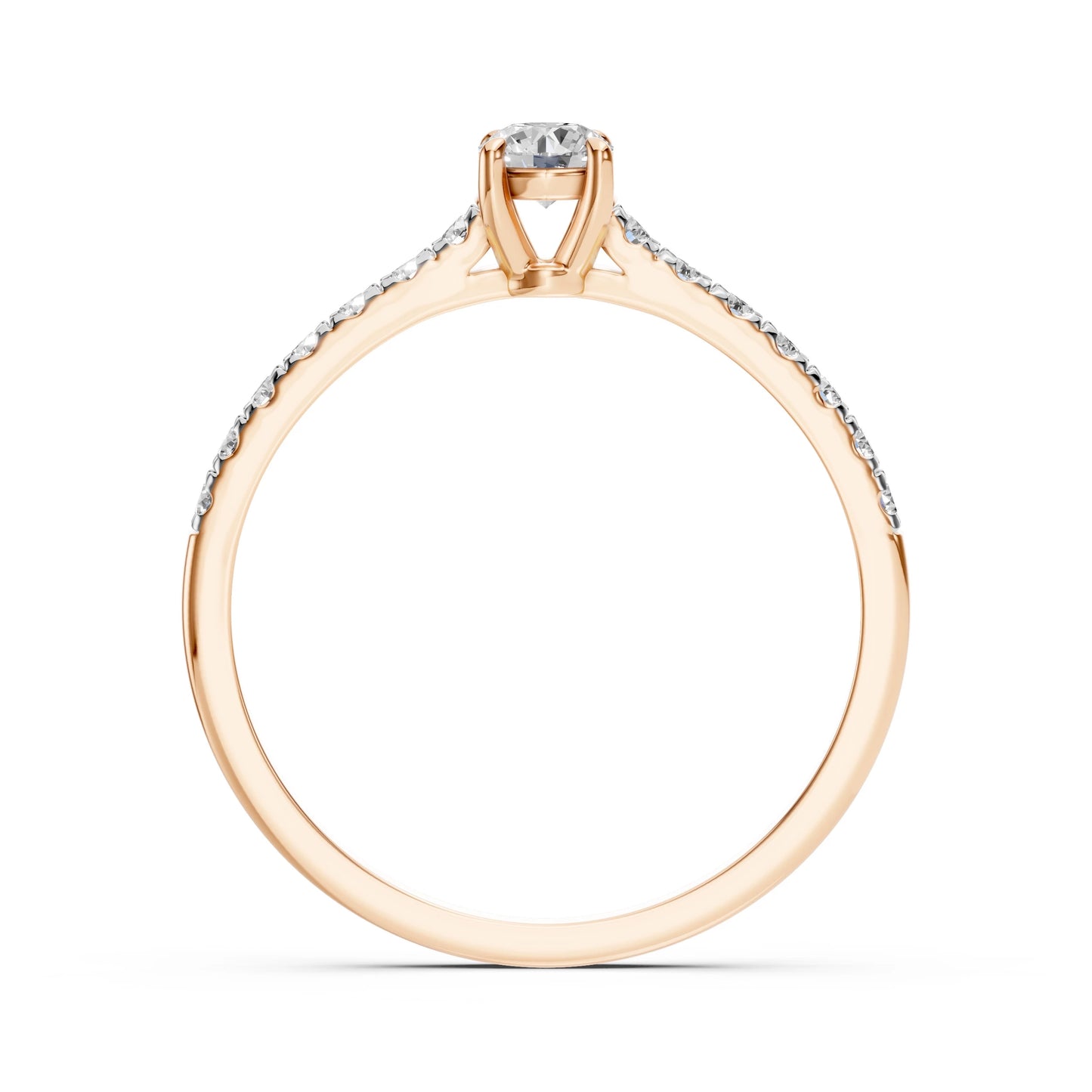 Solitaire Eternity Ring (Round), 0.2 ct — 101-10094(3.7)