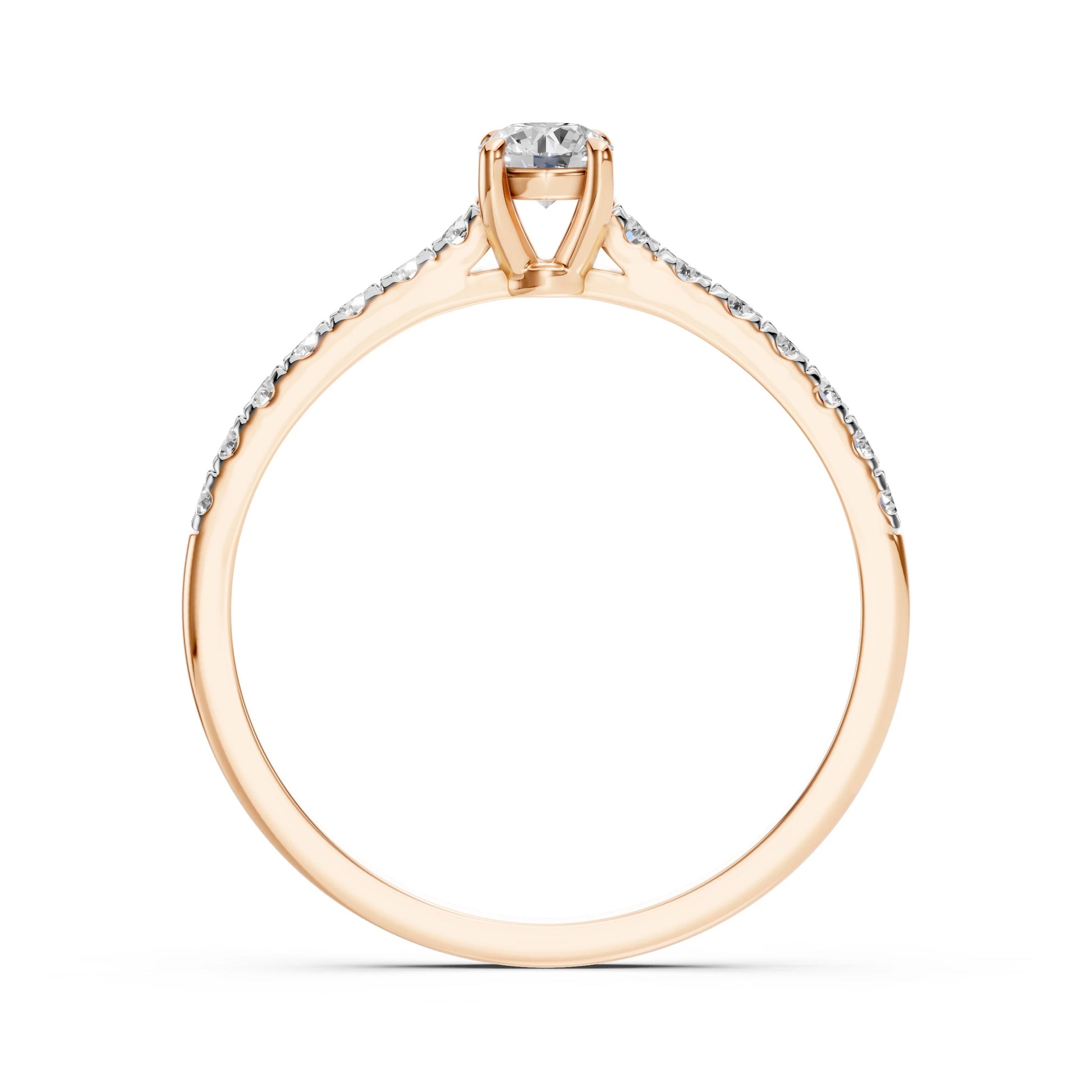 Solitaire Eternity Ring (Round), 0.2 ct — 101-10094(3.7)