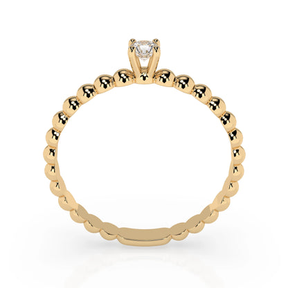 Solitaire Ring (Round), 0.06 ct — 101-10039(2.5)