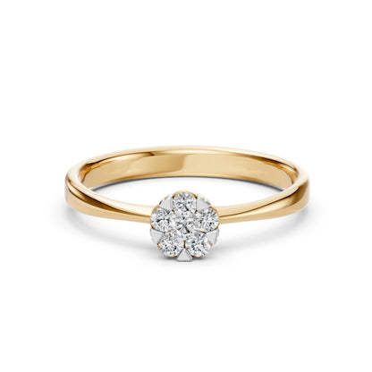 Illusion Ring (Round), 0.06 ct — 101-10015/1(2.5)