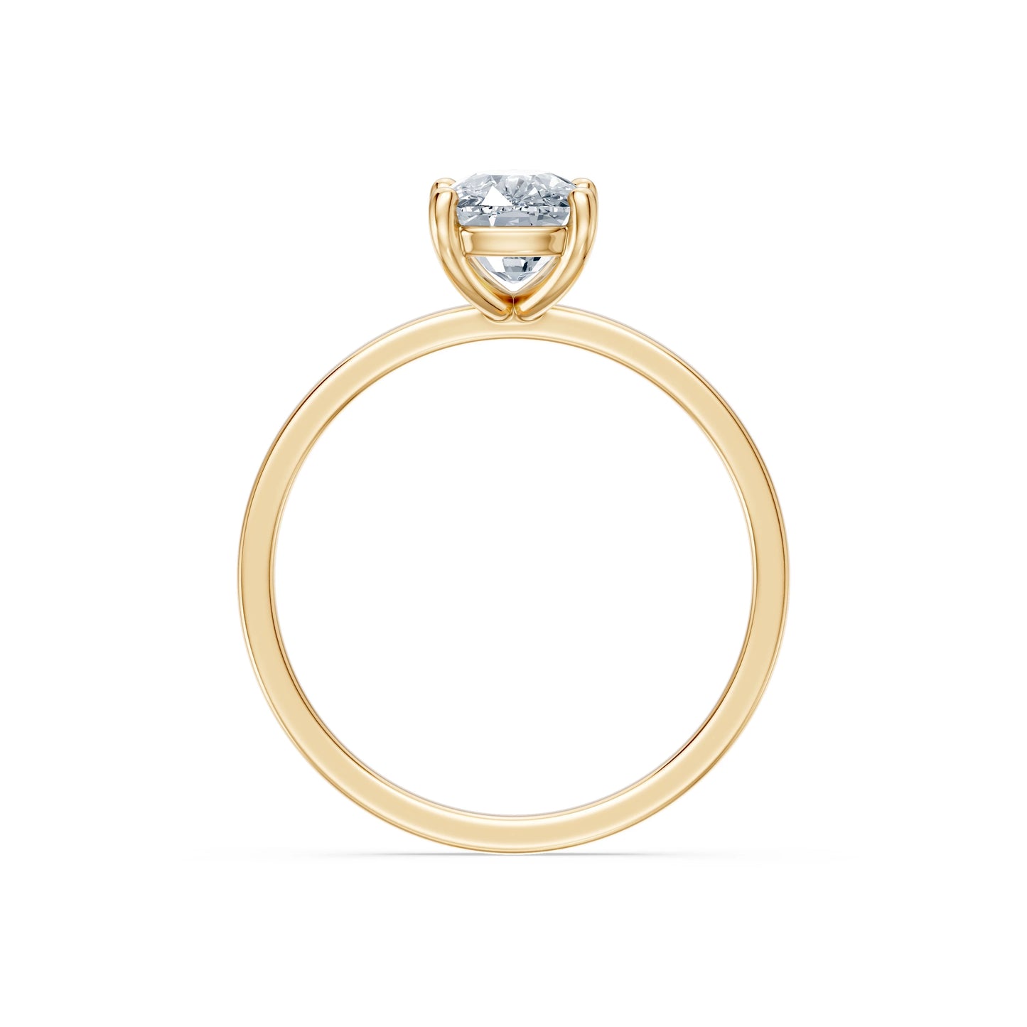 Cushion Lab Grown Diamond Solitaire Engagement Ring 1.5ct by Qutahia Jewellery