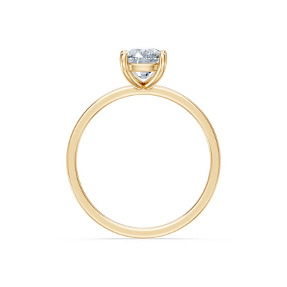 Cushion Lab Grown Diamond Solitaire Engagement Ring 1.5ct by Qutahia Jewellery