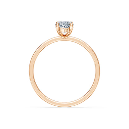 Marquise Lab Grown Diamond Solitaire Engagement Ring 1.0ct by Qutahia Jewellery
