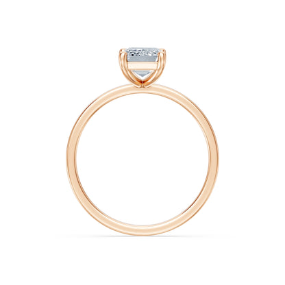 Emerald Lab Grown Diamond Solitaire Engagement Ring 1.5ct by Qutahia Jewellery