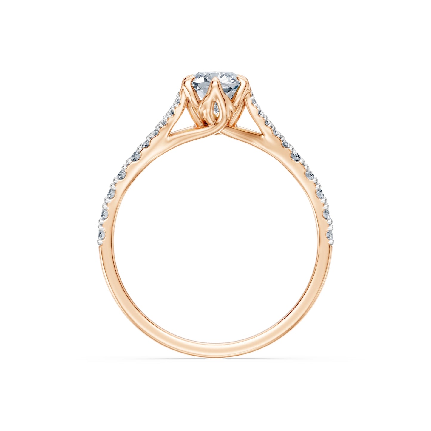 Cushion Lab Grown Diamond Micro Pave Eternity Ring 1.0ct by Qutahia Jewellery