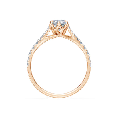 Cushion Lab Grown Diamond Micro Pave Eternity Ring 1.0ct by Qutahia Jewellery