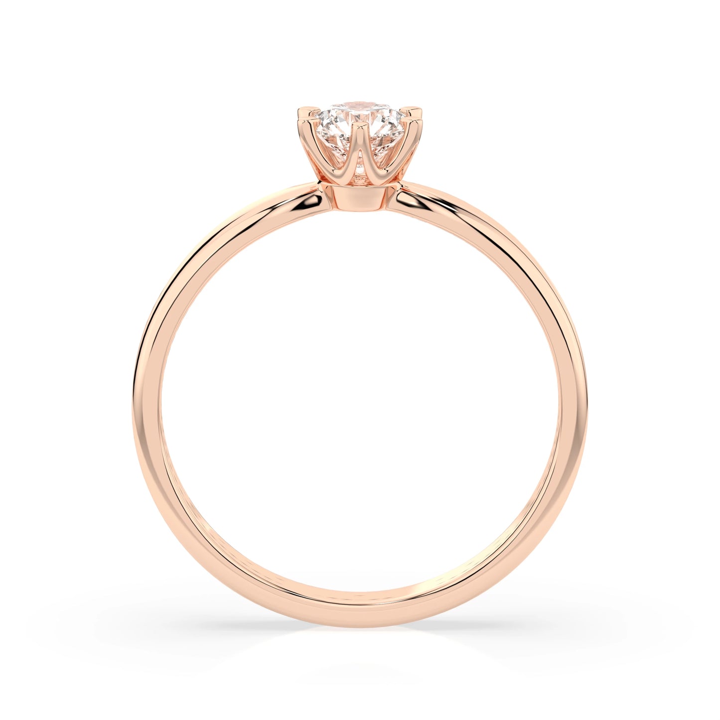 Solitaire Ring (Round), 0.25 ct — 101-10040(4.0)