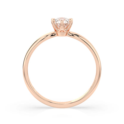 Solitaire Ring (Round), 0.25 ct — 101-10040(4.0)