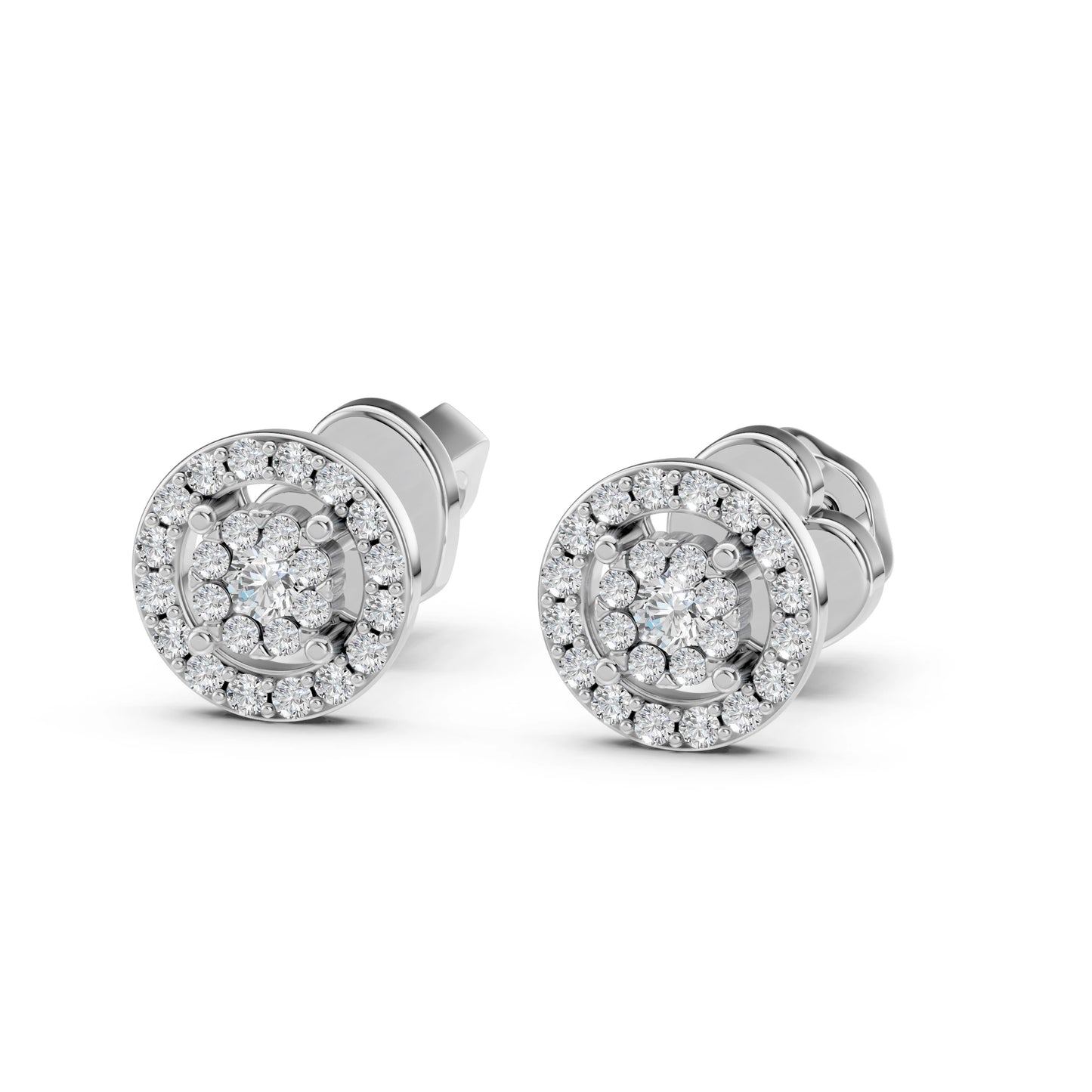 Illusion Earring (Round), 0.06 ct — 102-10018(2.0)