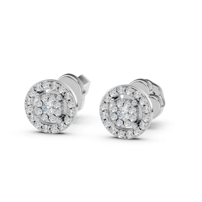 Illusion Earring (Round), 0.06 ct — 102-10018(2.0)