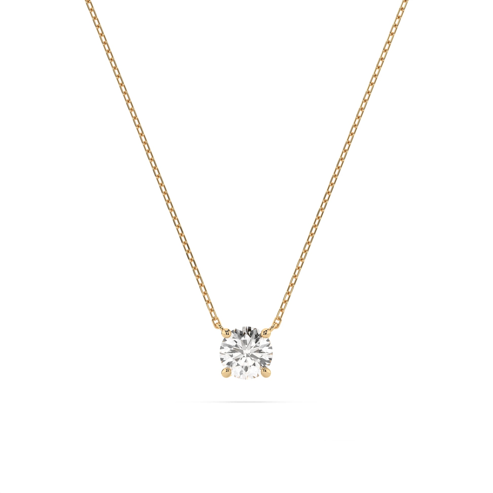 Solitaire Necklace (Round), 0.3 ct — 104-10040(4.2)