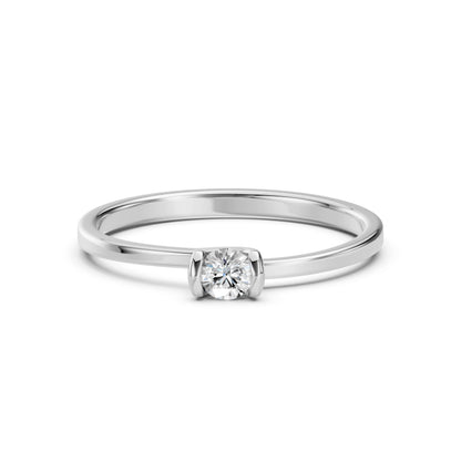 Solitaire Ring (Round), 0.15 ct — 101-10016(3.4)