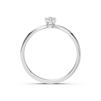 Solitaire Ring (Round), 0.1 ct — 101-10041(3.0)