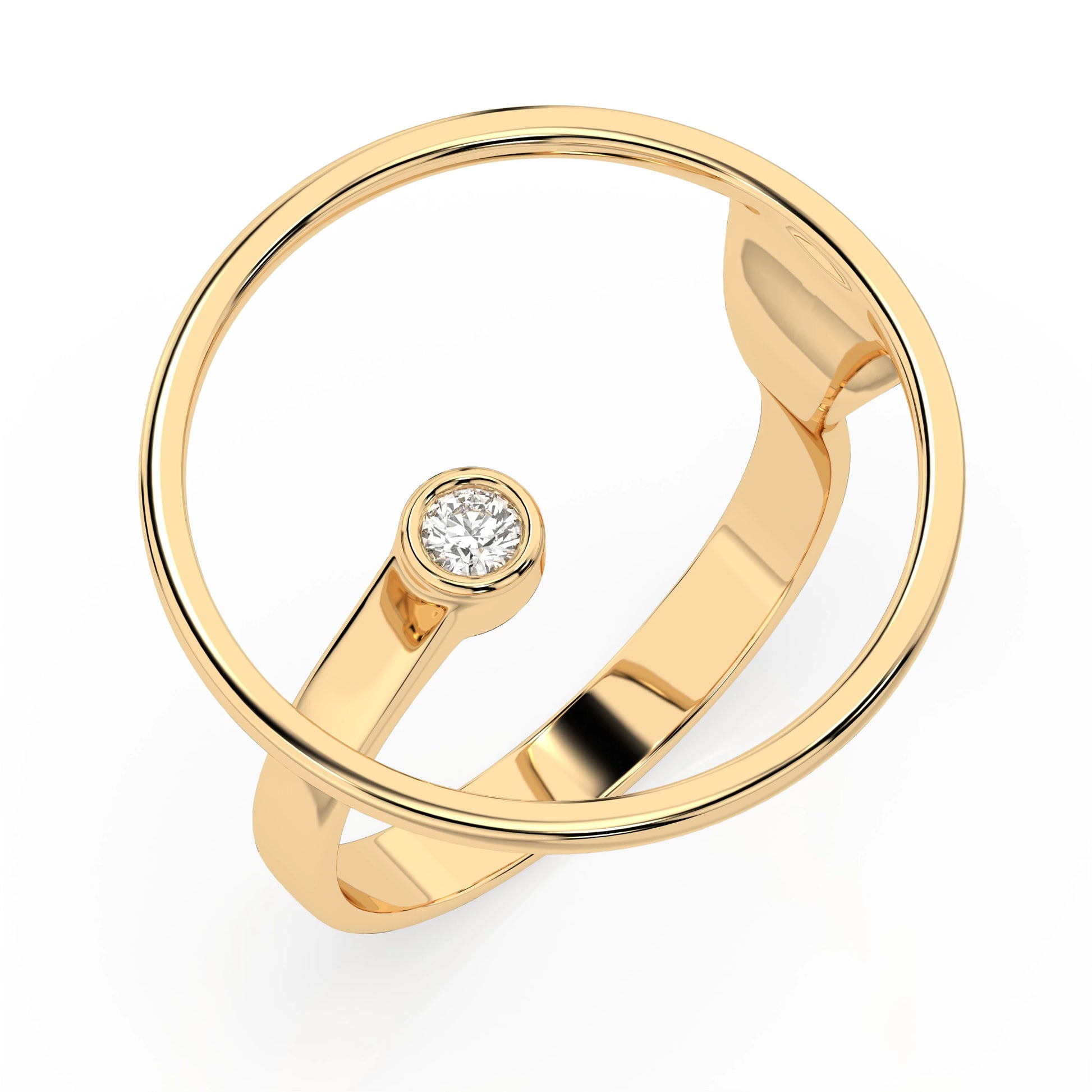 Minimalism Ring (Round), 0.03 ct — 101-10077
