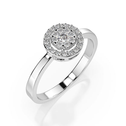 Illusion Ring (Round), 0.03 ct — 101-10018/1(2.0)