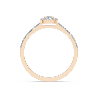 Round Brilliant Diamond Micro Pave Eternity Ring 0.2ct by Qutahia Jewellery