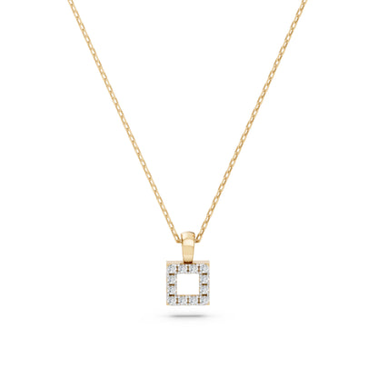 Minimalism Necklace (Round), 0.06 ct — 104-10079
