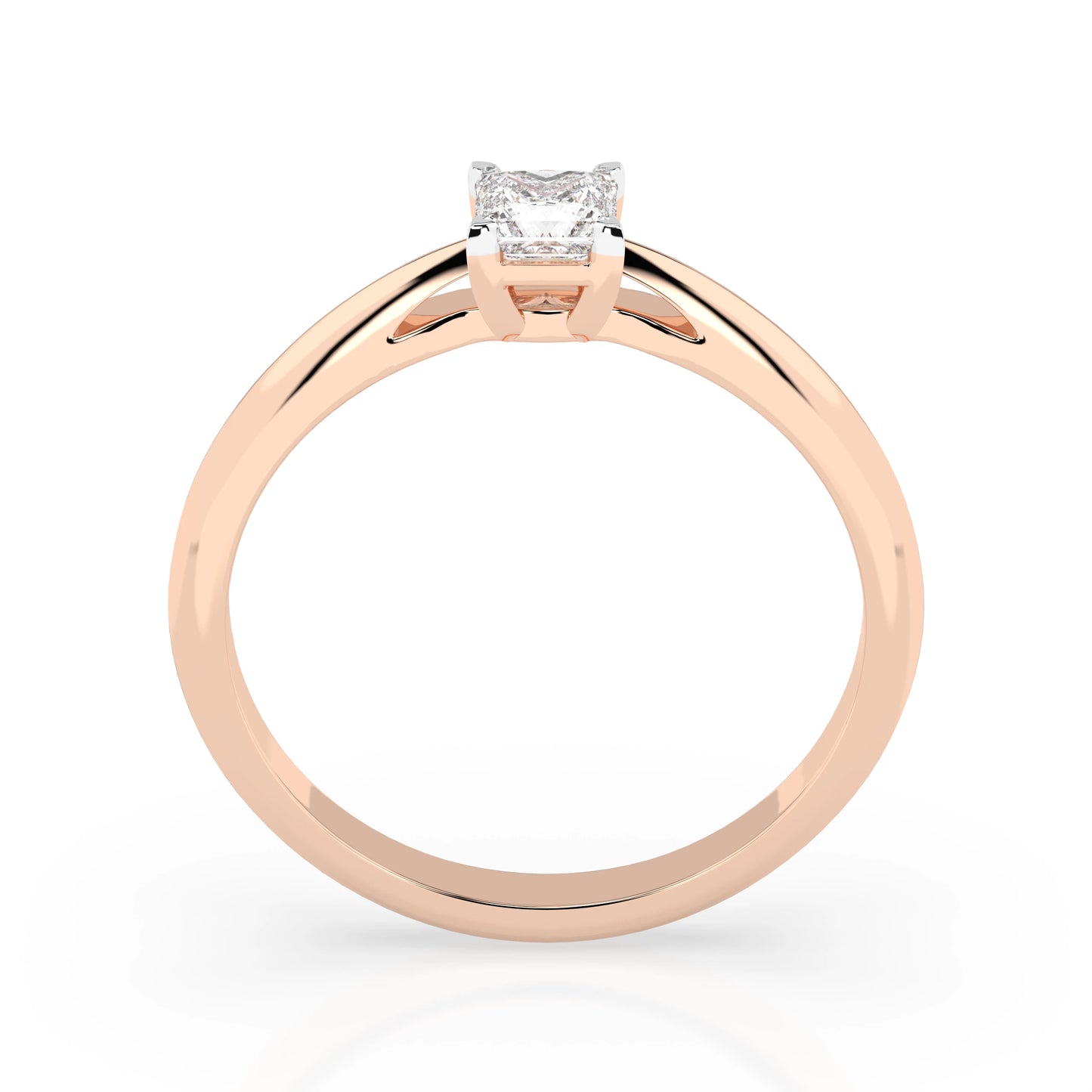Solitaire Ring (Princess), 0.3 ct — 101-10190(0.30)PR