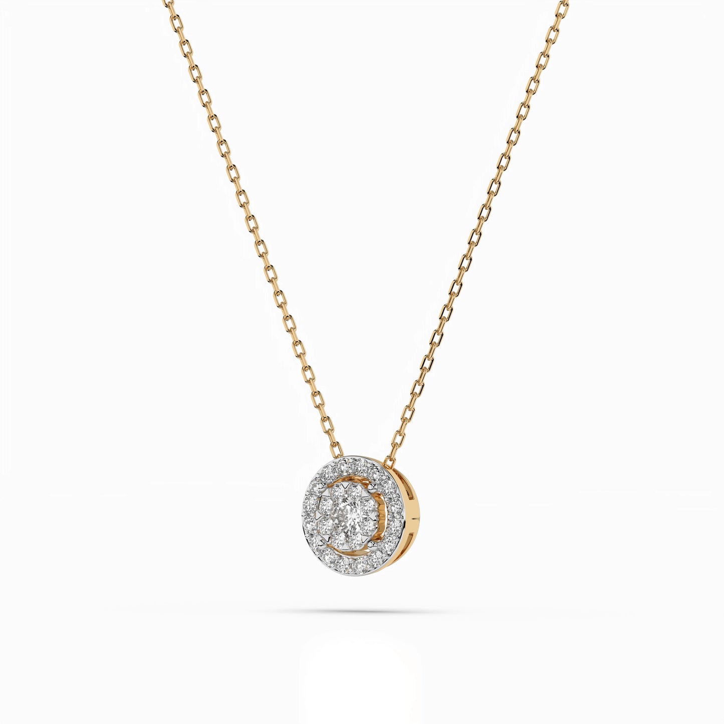 Illusion Necklace (Round), 0.06 ct — 104-10002(2.5)