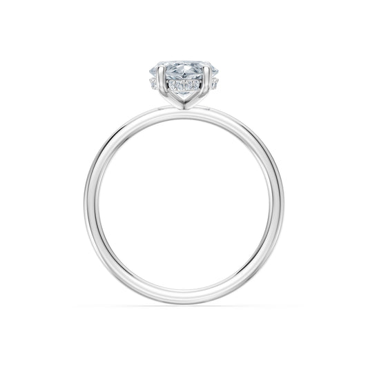 Marquise Lab Grown Diamond Micro Pave Engagement Ring 2.0ct by Qutahia Jewellery