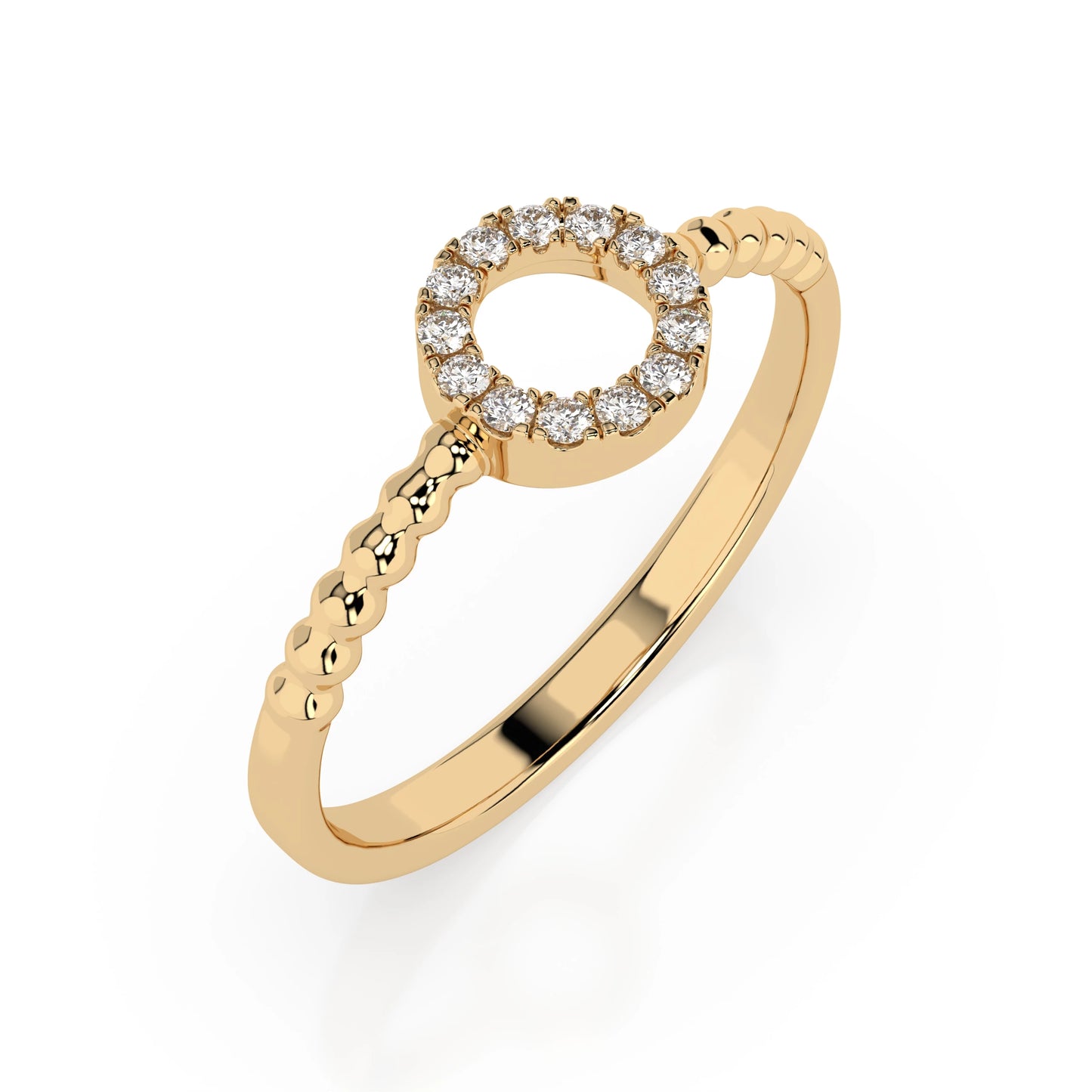 Minimalism Ring (Round), 0.08 ct — 101-10055