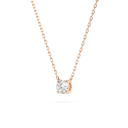 Solitaire Necklace (Round), 0.15 ct — 104-10040(3.4)