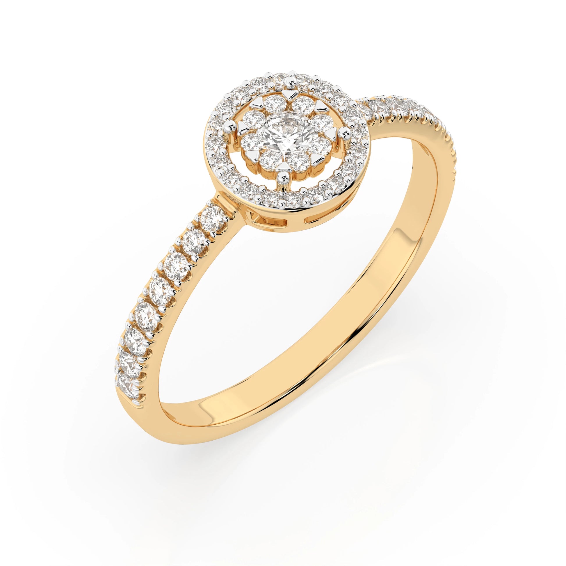 Illusion Ring (Round), 0.06 ct — 101-10018(2.5)