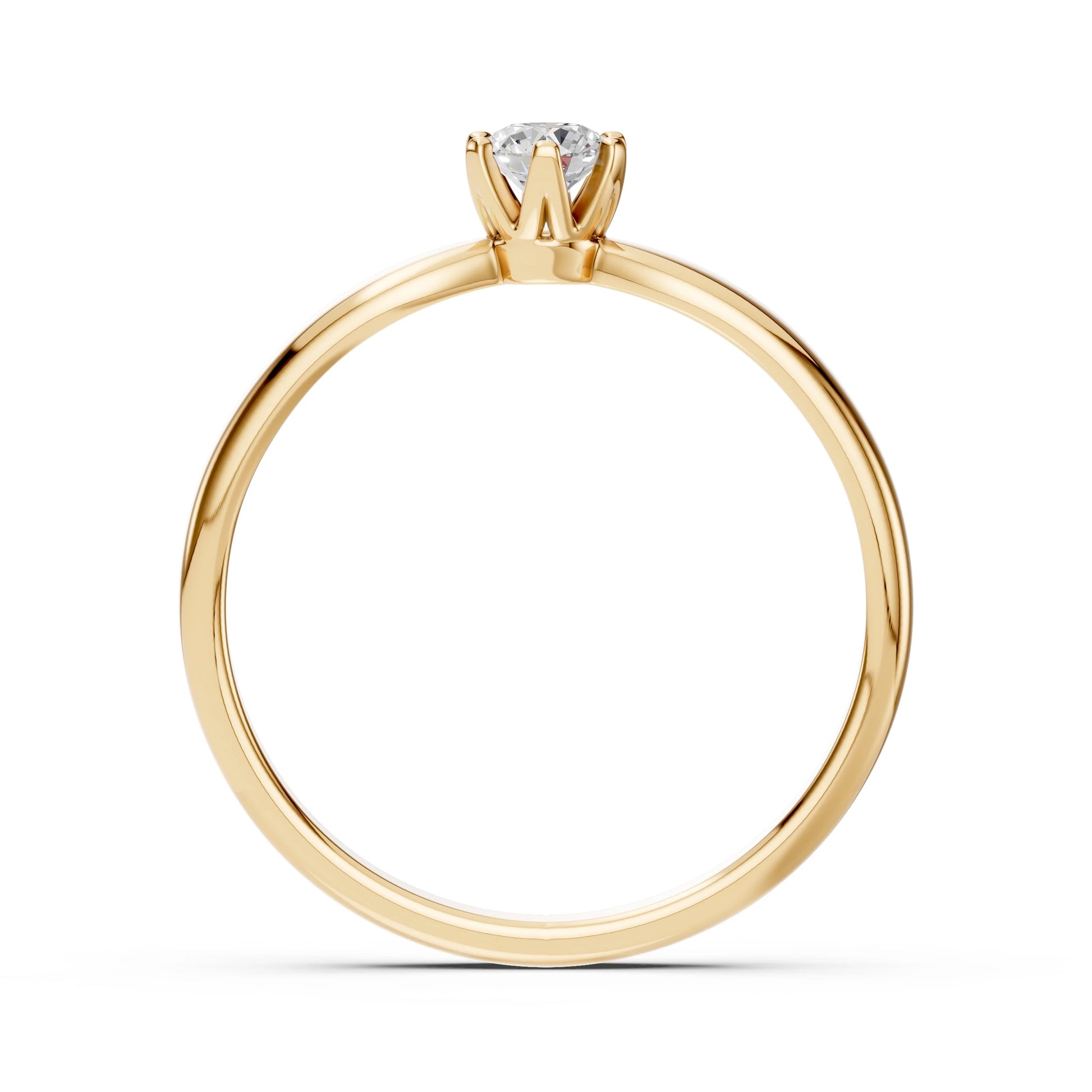 Solitaire Ring (Round), 0.2 ct — 101-10040(3.7)