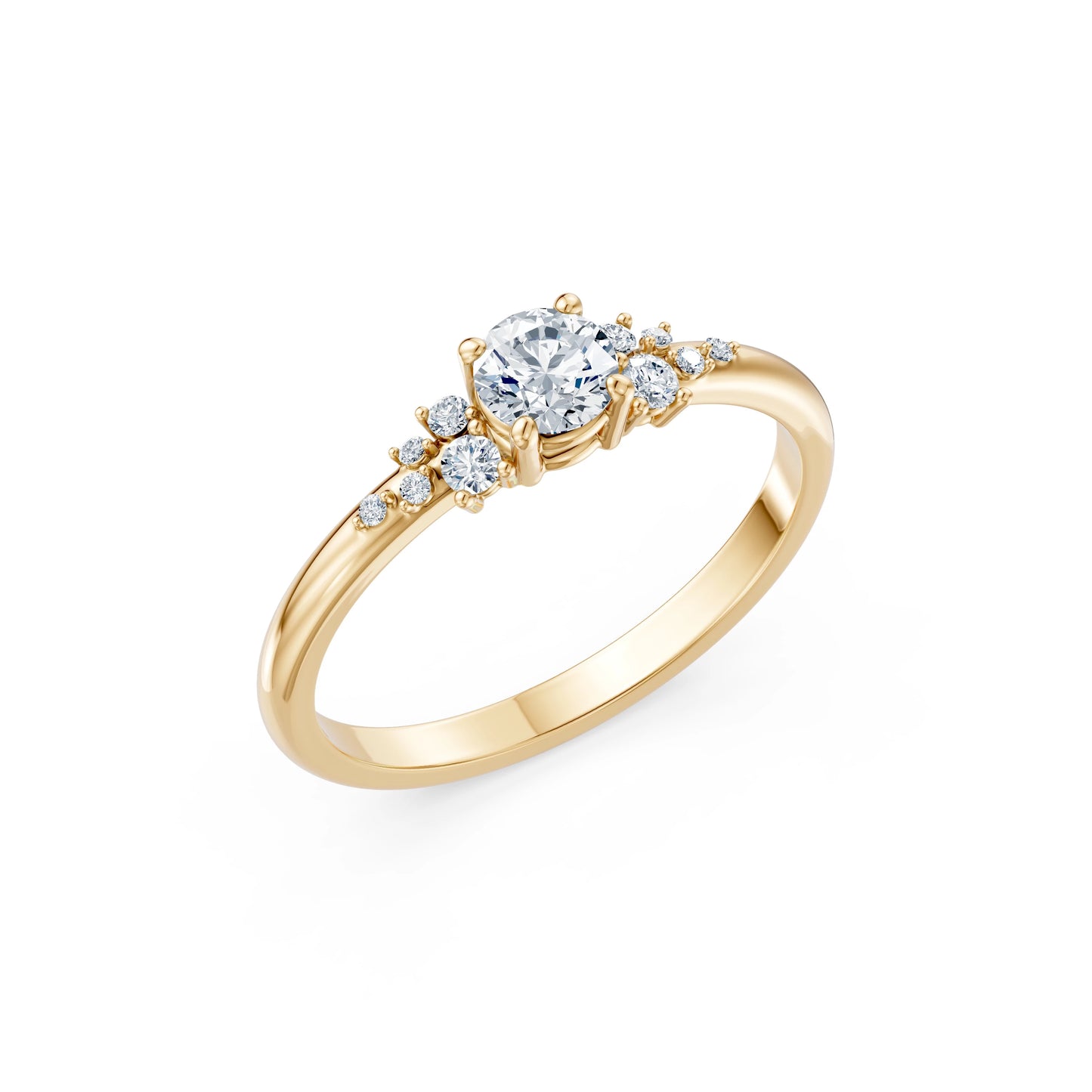 Solitaire Eternity Ring, 0.35 ct — 101-10140(4.5)