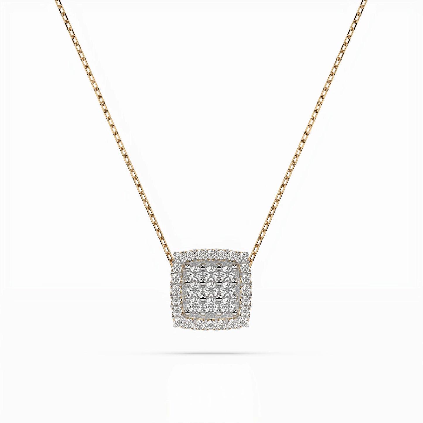 Illusion Necklace (Round), 0.12 ct — 104-10035