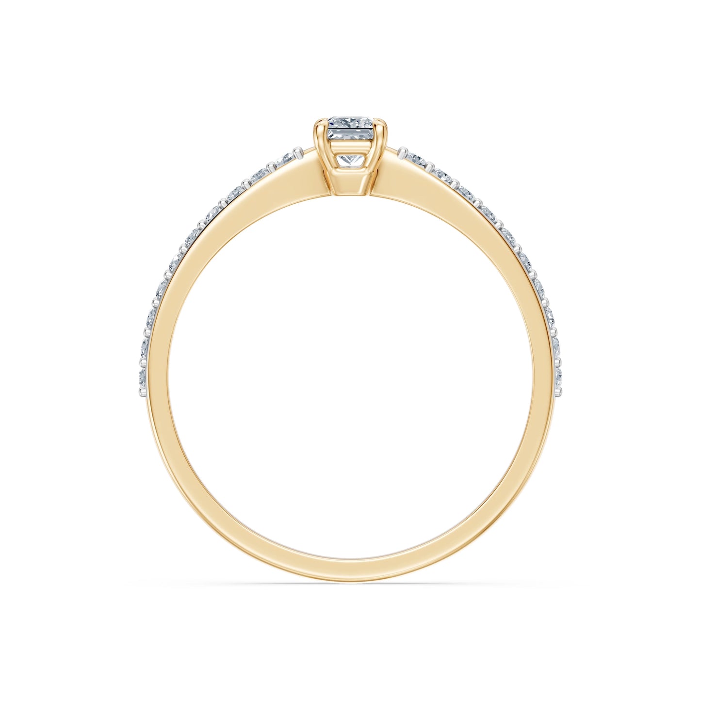 Solitaire Ring, 0.17 ct — 101-10116/2(3.0)PR