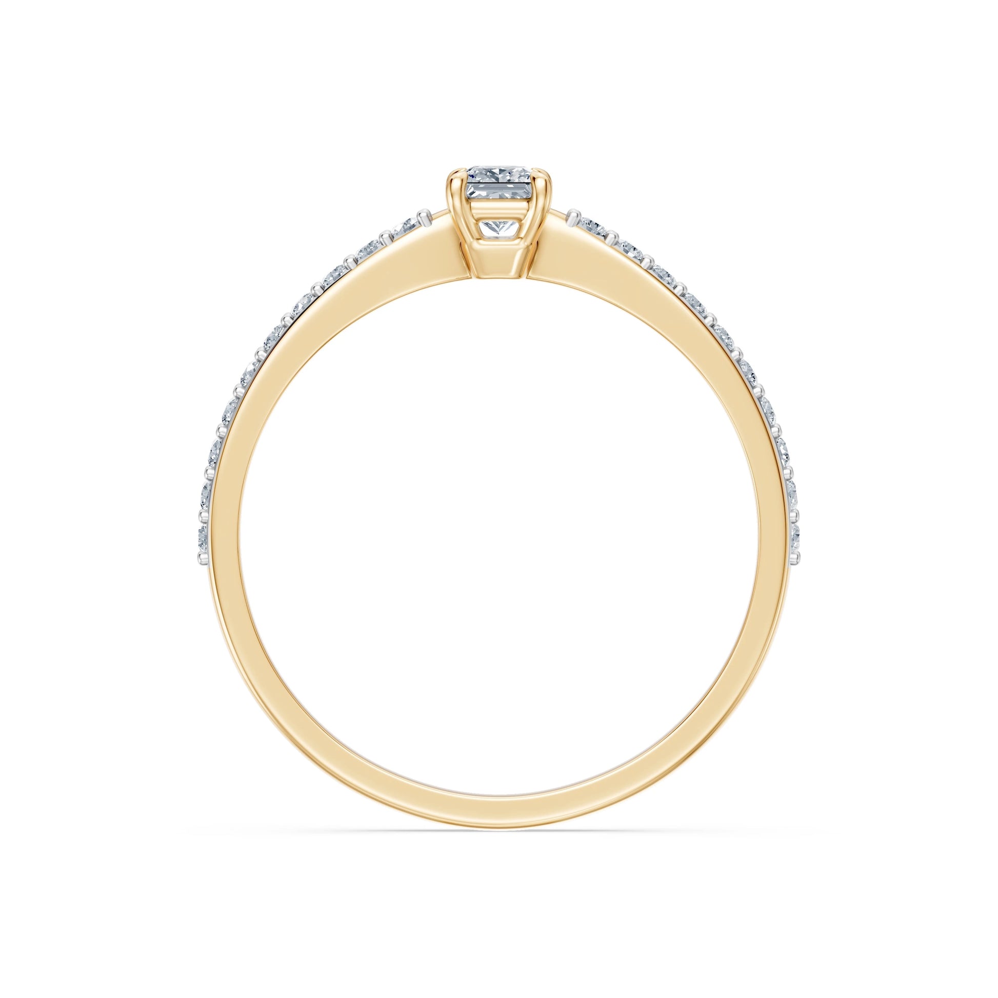 Solitaire Ring, 0.17 ct — 101-10116/2(3.0)PR