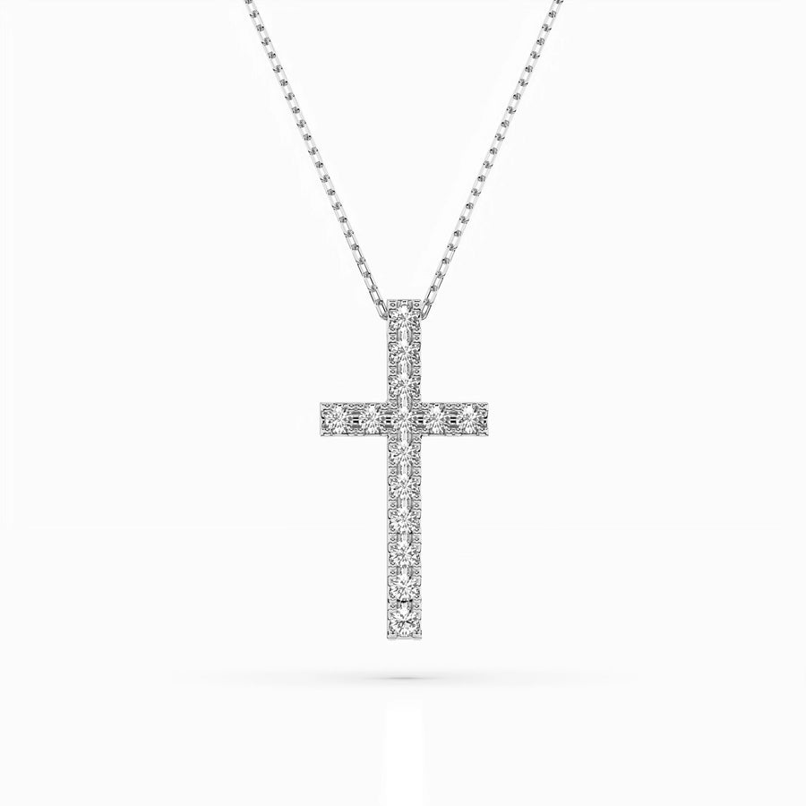 Minimalism Necklace (Round), 0.2 ct — 104-10025