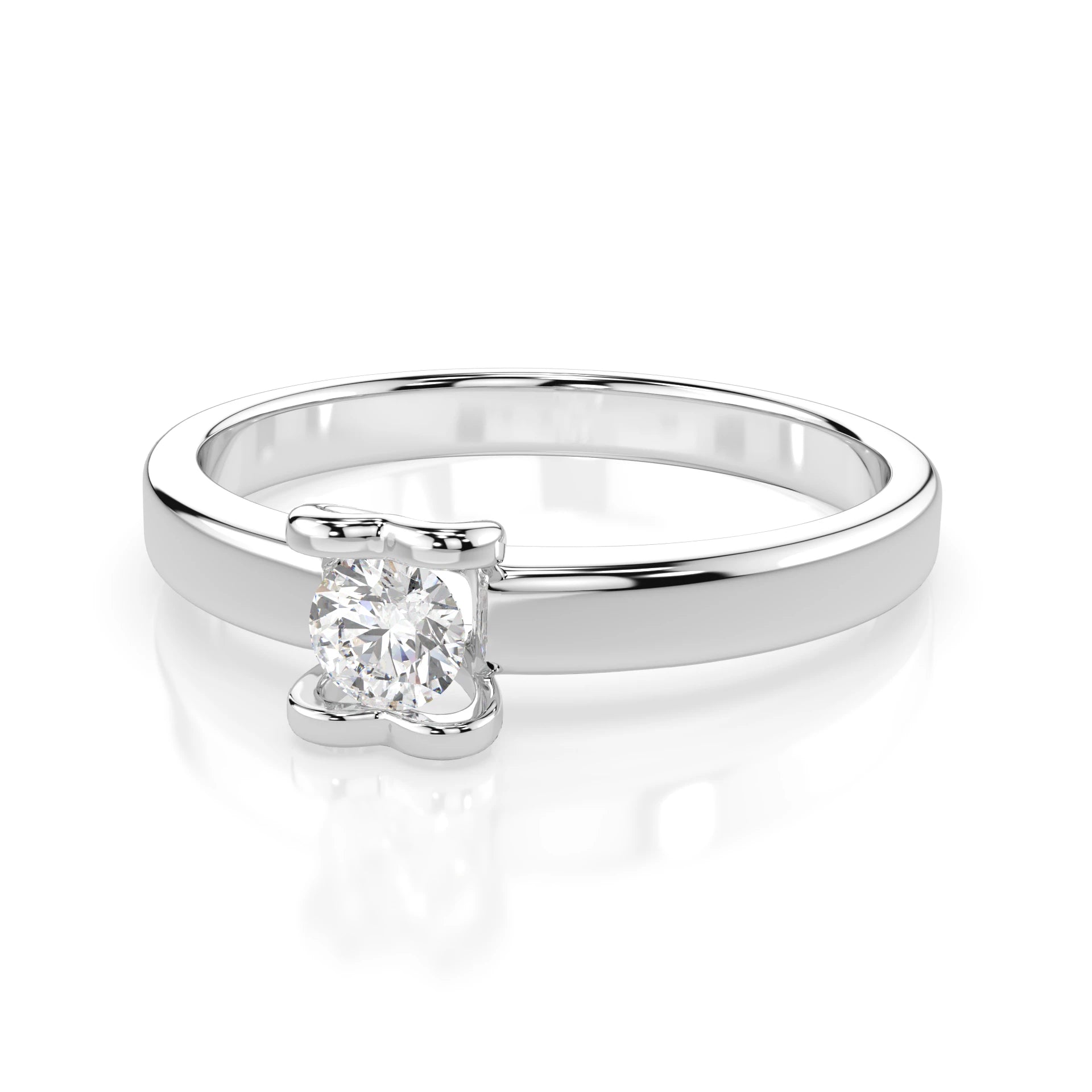 Solitaire Ring (Round), 0.15 ct — 101-10013(3.4)